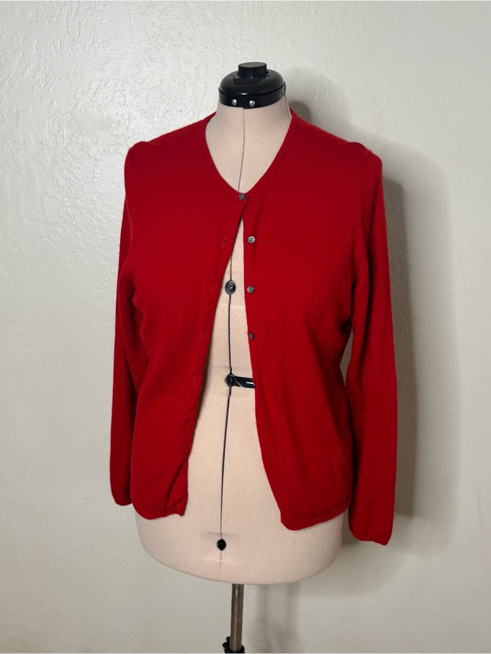 Charter Club cashmere Red Button-Front Women's Cardigan